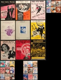 1s132 LOT OF 33 MOVIE SHEET MUSIC 1930s-1950s great songs from a variety of movies!