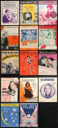 1s111 LOT OF 14 MOVIE SHEET MUSIC 1930s-1950s great songs from a variety of movies!