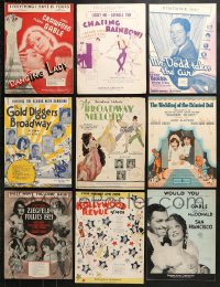 1s114 LOT OF 16 MOVIE SHEET MUSIC 1920s-1930s great songs from a variety of movies!