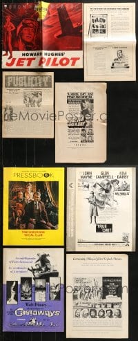1s021 LOT OF 8 CUT PRESSBOOKS 1940s-1970s advertising for a variety of different movies!