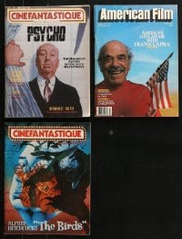 1s215 LOT OF 3 MOVIE MAGAZINES 1980s Alfred Hitchcock's Psycho & The Birds, Frank Capra!