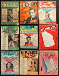 1s160 LOT OF 9 SONG MAGAZINES 1940s-1950s a variety of music from movies & more!