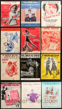 1s109 LOT OF 12 MOVIE SHEET MUSIC 1940s-1950s songs from a variety of different musicals!
