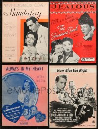1s136 LOT OF 4 KAY FRANCIS MOVIE SHEET MUSIC 1930s Mandalay, The Feminine Touch & more!