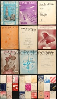 1s133 LOT OF 35 SHEET MUSIC 1910s-1950s great songs from a variety of singers!