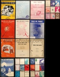 1s138 LOT OF 46 SHEET MUSIC 1910s-1950s great songs from a variety of singers!