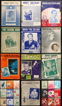 1s123 LOT OF 28 SHEET MUSIC 1940s-1960s great songs from a variety of singers!