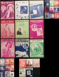 1s131 LOT OF 32 SHEET MUSIC 1930s-1950s great songs from a variety of singers!