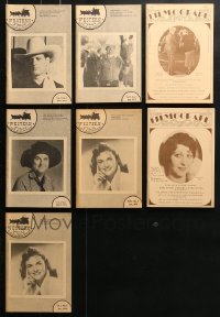 1s243 LOT OF 7 WESTERN FILM COLLECTOR MOVIE MAGAZINES 1970s great cowboy images & articles!