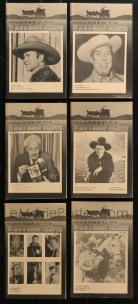 1s239 LOT OF 6 WESTERN FILM COLLECTOR MOVIE MAGAZINES 1974-1976 great cowboy images & articles!