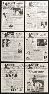 1s228 LOT OF 6 2000 WESTERN CLIPPINGS MOVIE MAGAZINES 2000 many great images & articles!