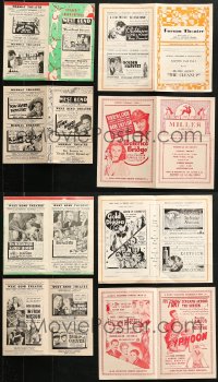 1s758 LOT OF 8 LOCAL THEATER HERALDS 1930s-1940s great images from a variety of different movies!