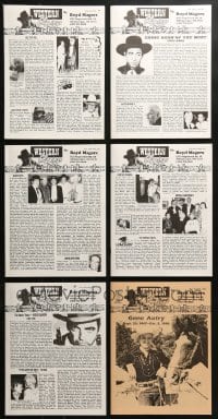 1s227 LOT OF 6 1999 WESTERN CLIPPINGS MOVIE MAGAZINES 1999 great cowboy images & articles!