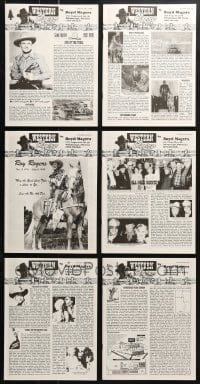 1s226 LOT OF 6 1998 WESTERN CLIPPINGS MOVIE MAGAZINES 1998 great cowboy images & articles!