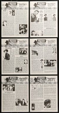 1s225 LOT OF 6 1997 WESTERN CLIPPINGS MOVIE MAGAZINES 1997 great cowboy images & articles!