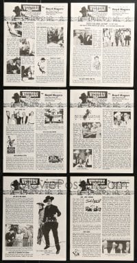 1s224 LOT OF 6 1996 WESTERN CLIPPINGS MOVIE MAGAZINES 1996 great cowboy images & articles!