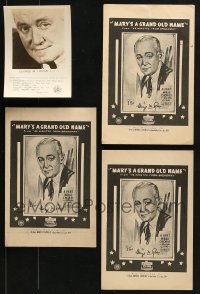 1s718 LOT OF 4 GEORGE M. COHAN ITEMS 1930s Mary's a Grand Old Name sheet music & more!