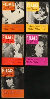 1s219 LOT OF 5 1961 FILMS IN REVIEW MOVIE MAGAZINES 1961 great images & articles!
