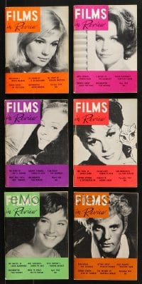 1s223 LOT OF 6 1962 FILMS IN REVIEW MOVIE MAGAZINES 1962 great images & articles!
