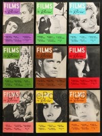 1s247 LOT OF 9 1963 FILMS IN REVIEW MOVIE MAGAZINES 1963 great images & articles!