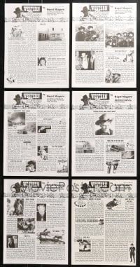 1s234 LOT OF 6 2006 WESTERN CLIPPINGS MOVIE MAGAZINES 2006 great cowboy images & articles!