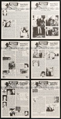 1s233 LOT OF 6 2005 WESTERN CLIPPINGS MOVIE MAGAZINES 2005 great cowboy images & articles!
