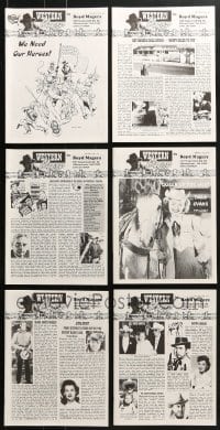 1s229 LOT OF 6 2001 WESTERN CLIPPINGS MOVIE MAGAZINES 2001 great cowboy images & articles!