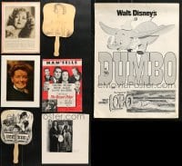 1s083 LOT OF 13 BOOK PAGES PRESSBOOKS AND MISCELLANEOUS ITEMS 1940s-1980s great movie star images!