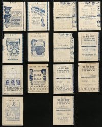 1s736 LOT OF 7 URUGUAYAN HERALDS 1950s different images for Marx Brothers, Wizard of Oz & more!