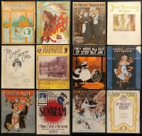 1s120 LOT OF 23 10.75X13.75 SHEET MUSIC 1910s-1920s great songs from a variety of artists!