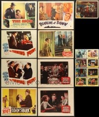 1s433 LOT OF 25 FILM NOIR LOBBY CARDS 1940s-1950s incomplete sets from a variety of movies!