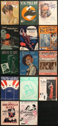 1s112 LOT OF 14 SHEET MUSIC 1910s-1930s great songs from a variety of different artists!