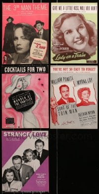 1s139 LOT OF 5 SHEET MUSIC 1930s-1940s great songs from a variety of different movies!