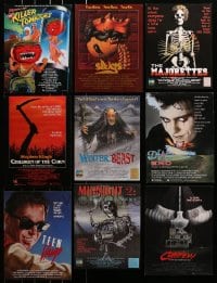 1s069 LOT OF 166 HORROR/SCI-FI TRADE ADS 1984 - 1993 great images from a variety of movies!