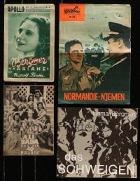 1s057 LOT OF 4 GERMAN AND EAST GERMAN PROGRAMS 1930s-1960s great images from a variety of movies!