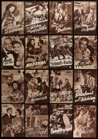 1s054 LOT OF 19 GERMAN PROGRAMS 1950s-1960s great images from a variety of different movies!