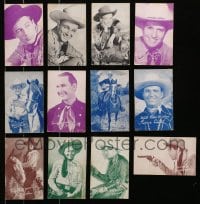 1s653 LOT OF 12 COWBOY ARCADE CARDS 1940s-1950s Roy Rogers, Gary Cooper, Gene Autry & more!