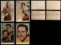 1s640 LOT OF 4 ERROL FLYNN ENGLISH COLOR POSTCARDS 1930s great portraits of the leading man!