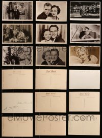 1s647 LOT OF 9 ENGLISH POSTCARDS 1930s portraits of a variety of actors & actresses!