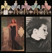 1s662 LOT OF 3 GREETING CARDS 1980s Marilyn Monroe's skirt blowing, Rita Hayworth, Hepburn