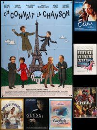 1s034 LOT OF 7 FOLDED FRENCH ONE-PANELS 1980s-1990s great images from a variety of movies!
