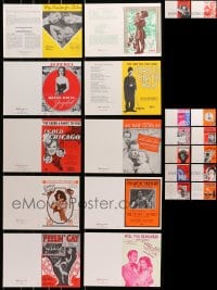 1s078 LOT OF 22 GREETING CARDS 1970s all with movie sheet music cover images!
