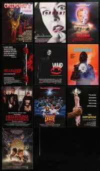 1s068 LOT OF 147 HORROR/SCI-FI TRADE ADS 1984 - 1988 great images from a variety of movies!