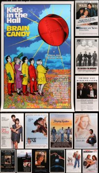 1s586 LOT OF 18 UNFOLDED SINGLE-SIDED 27X41 ONE-SHEETS 1980s-1990s cool movie images!