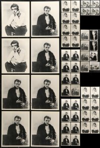1s978 LOT OF 52 JAMES DEAN 8X10 REPRO PHOTOS 1980s portraits of the Hollywood legend!