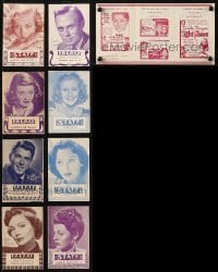 1s759 LOT OF 9 LOCAL THEATER HERALDS 1940s great images from a variety of different movies!