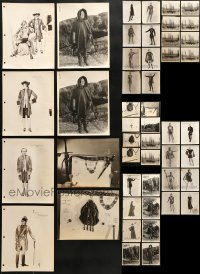 1s865 LOT OF 48 JOAN OF ARC COSTUME DESIGN AND SET REFERENCE 8X10 STILLS 1948 Herschel sketches!