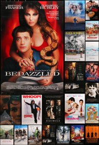 1s521 LOT OF 33 UNFOLDED MOSTLY DOUBLE-SIDED 27X40 ONE-SHEETS 1990s-2000s cool movie images!