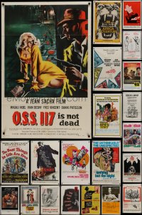 1s308 LOT OF 52 FOLDED ONE-SHEETS 1960s-1970s great images from a variety of different movies!