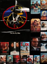 1s303 LOT OF 59 FOLDED ONE-SHEETS 1980s-1990s great images from a variety of different movies!